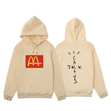 Cactus Jack McDonalds Hoodie Autumn and Winter Fashion Men's and Women's Sweater