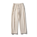 Mens Corduroy Pants Warm-Keeping Pants Loose Student Straight Wide Leg Thickened Casual Pants for Women
