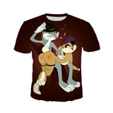 Bugs Bunny Shirt T-shirt round Neck T-shirt Men's Short Sleeve