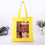 Stranger Things Hellfire Club Handbag Student Leisure Outing Large Capacity Canvas Shopping Bag