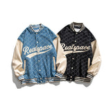 Varsity Jacket Vintage Autumn Men's Jacket Campus Art Style Letter Printed Loose Fashion Casual Coat