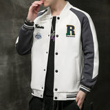 Blue Varsity Jacket Men's Spring/Autumn/Winter Sports Casual Jacket Baseball Uniform