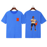 Cactus Jack McDonalds Shirt Printed Short Sleeve round Neck T-shirt