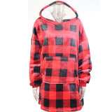Hoodies Blankets Leopard Print Lazy Blanket Casual Hooded Sweater