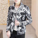 Paisley Denim Jacket Spring and Autumn Hooded Jacket Men's Autumn Jacket