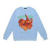 Mens Fall Outfits Sweater Men and Women Hiphop High Street Couple Retro Portrait