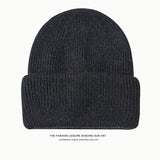 Toboggan Hat Autumn and Winter Knitted Hat Thermal Head Cover Ear Protection