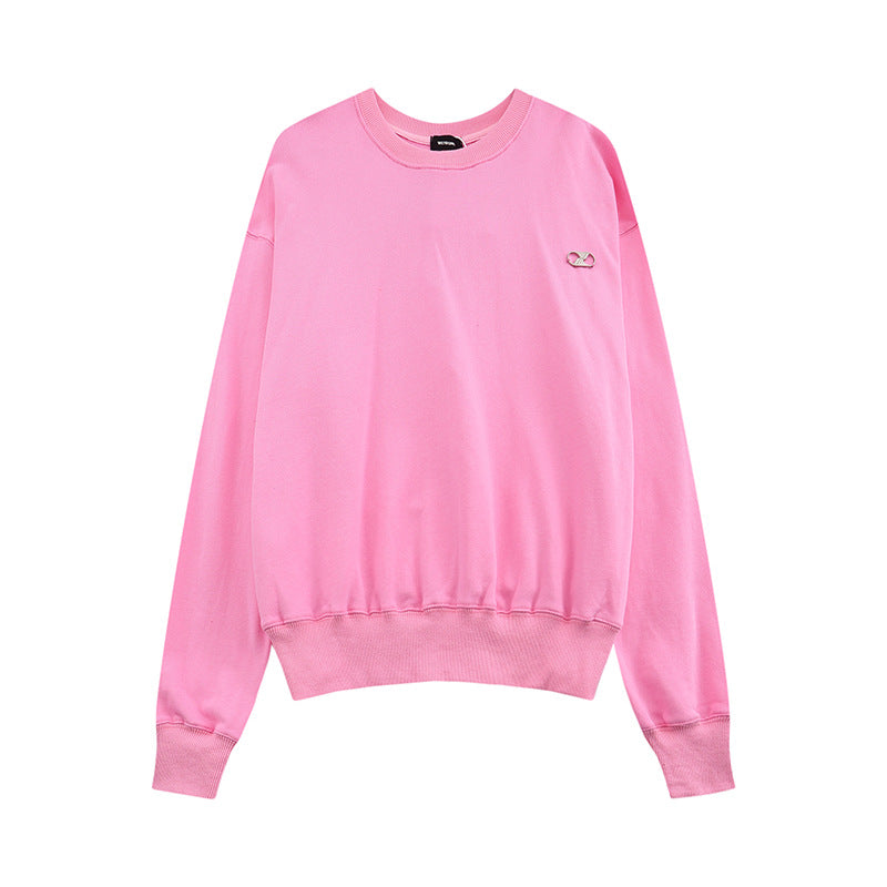 We11 Done Sweatshirts Embossed Letter Print Sweatshirt Same Style for Men and Women
