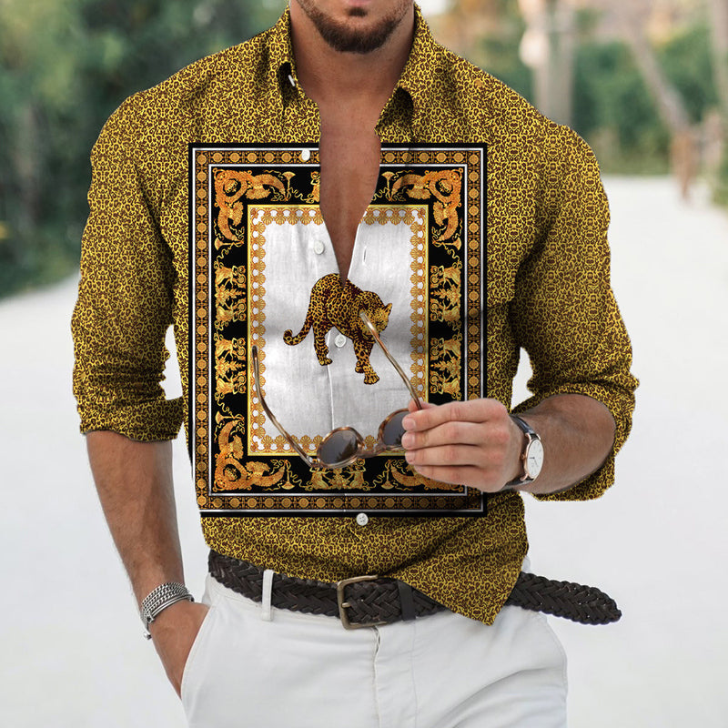 Men Beach T Shirts Long Sleeve Shirt Spring and Autumn