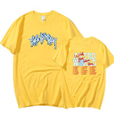 Travis Scott Astroworld Shirt T-shirt Fashion Men's and Women's Short-Sleeved Top