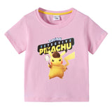 Children Pokemon Pikachu T Shirt Summer Clothing Short Sleeve T-shirt Leisure Sports