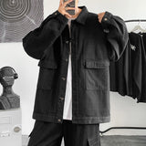Men Denim Jacket Men Fall Winter Men Vintage Denim Jacket