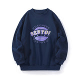 Children Boy Hoodie Autumn and Winter Fleece Sweater Printed Top