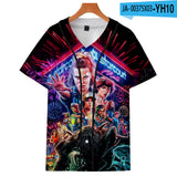 Hellfire Club Shirt Stranger Things Season 4 Hellfire Club Short Sleeve Baseball Uniform