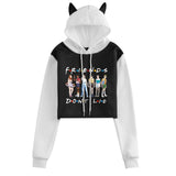 Friends Joey Hoodie Autumn and Winter Ear Hooded Sweater for Women