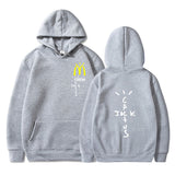 Cactus Jack McDonalds Hoodie Printed Hooded Long Sleeve Pocket Sweatshirt Sports