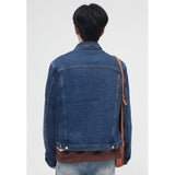 Paisley Denim Jacket Men's Autumn and Winter Loose Jacket Denim Jacket