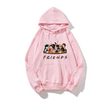 Friends Joey Hoodie Printed Casual Hooded Sweater