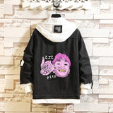 Comic Denim Jacket Men's and Women's Casual Spring and Autumn Top Coat