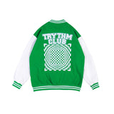 Mens Fall Outfits Vintage Embroidered Baseball Uniform Street Vintage Jacket Hip Hop High Street Loose Coat for Men and Women