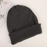 Men Winter Hats Women's Autumn and Winter Hat All-Matching Beanie Hat Thickened Warm Cotton Cap