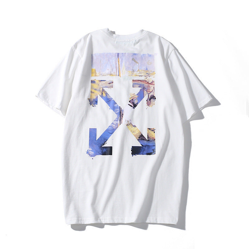 Summer Men's and Women's Loose and Comfortable Crew Neck Short Sleeve T-shirt t shirt