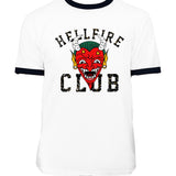 Hellfire Club Shirt Hellfire Club Letter Print T-shirt Short Sleeve