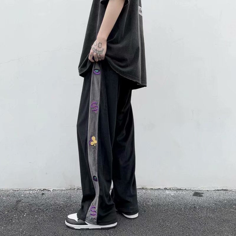 Men Pants Casual Pants Men's Spring and Autumn Wide Sports Trousers