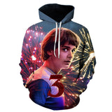 Stranger Things Hellfire Club Coat 3D Digital Printing Anime Hooded Sweater Men's