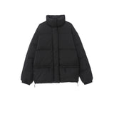 Women Winter Coats Puffer Jacket Down Coat Down Jacket Female Pocket Loose Zip Stand Collar Autumn and Winter Bread Coat