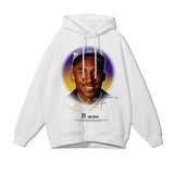 Kobe Shirt Kobe Black Mamba Printed Cotton Loose Men's and Women's Hoodie