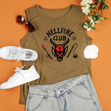Stranger Things Hellfire Club Vest Cow Head Printed Vest for Men and Women