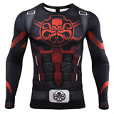 Marvel T Shirt Scale Combat Clothes Marvel T-shirt Long Sleeve