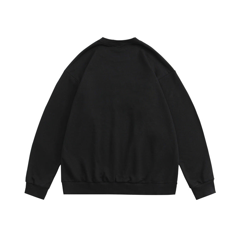 Preppy Aesthetic Sweatshirt Heyhenry Color Letter Pattern round Neck Sweater Men and Women Casual