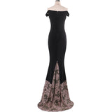 Formal Dresses & Gowns Off-the-Shoulder Dress Bronzing Mop Dress