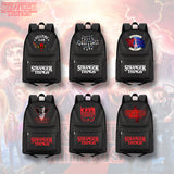 Stranger Things Backpack Large Capacity Fashion Canvas Backpack Student Schoolbag