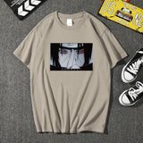 Itachi Uchiha Costume Anime Ninja Itachi Uchiha Xiao Organization Print T-shirt Loose Men's and Women's Tops