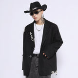 Men's Casual Suit Man Blzer Hand-Threading Solid Color Suit Coat Men's Loose Lapels Casual Small Suit