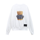 We11 Done Sweatshirts Teddy Bear Pattern for Men and Women