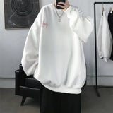 Men Sweatshirts Spring and Autumn Printed Sweater Loose Long Sleeve Student Pullover round Neck