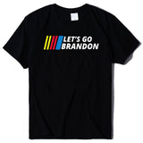 Let's Go Brandon T Shirt Letter Print Short-Sleeve T-shirt for Women