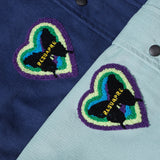 Corduroy Varsity Jacket Vintage Multicolor Jacket Embroidered Baseball Uniform Men's and Women's Spring and Autumn Baggy Coat
