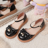 Flat Dress Sandals Spring/Summer Bow Buckle Sandals for Women