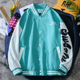 Jock Jacket Harajuku Style College Couple Jacket Spring and Autumn Men's and Women's Stand Collar Baseball Uniform Coat