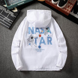 NASA Varsity Jacket Summer Men's and Women's Printed Jacket Hooded