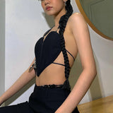Music Festivals Rave Outfits Girls Tops Spring and Summer Women's Clothing Sexy Exposed Navel