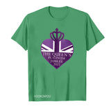 Inspired by Queen's Platinum Jubilee 2022 Elizabeth 70 Years T-shirt round Neck Short Sleeve