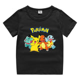 Children Pokemon Pikachu T Shirt Cotton T-shirt Casual Sports Cute