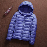 Women Winter Coats Puffer Jacket Down Coat Fall/Winter Lightweight Down Jacket Female Short Hood Winter Clothing Coat