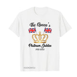 Inspired by Queen's Platinum Jubilee 2022 Elizabeth 70 Years T-shirt Logo Printing